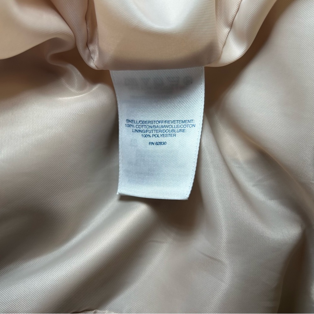 Lands' End Women's Tan Double-Breasted Trench Coat women’s 6 minimal classic - Picture 7 of 7